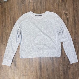 Lululemon velour cropped crew neck. Size 4.